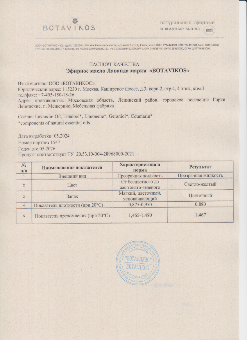 Паспорт №052024